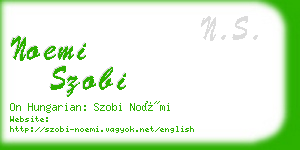 noemi szobi business card